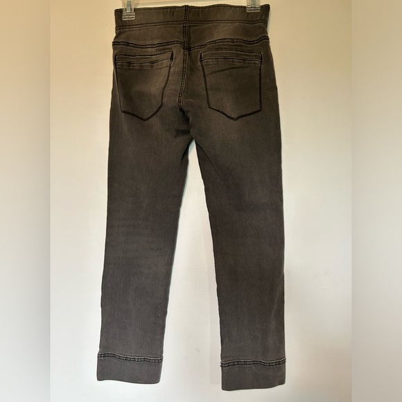 Free people gray pull on pants sz 27 skinny crop style - Picture 4 of 6